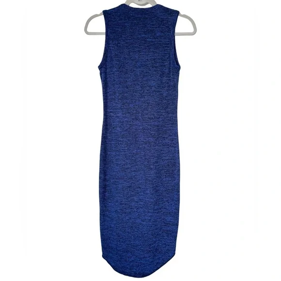 Wilfred Free Bruno Midi Dress Black/Blue Size Small - Picture 4 of 8